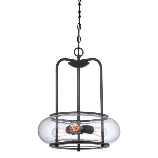 Trilogy Lampe lanterne suspendue Marron - Métal - 41 x 51 x 41 cm
