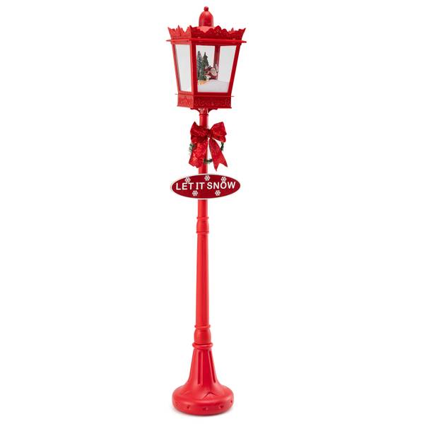 Weihnachtslaterne OY47489PQ Rot - Kunststoff - 30 x 185 x 30 cm