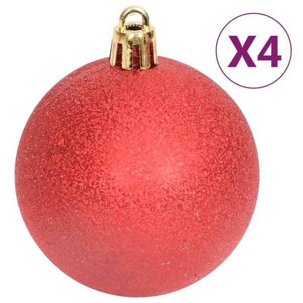 Boules de noël 3028562 (lot de 108) Rot - Weiß - Kunststoff - 1 x 1 x 1 cm