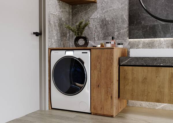 Waschmaschinenschrank Dallas Braun