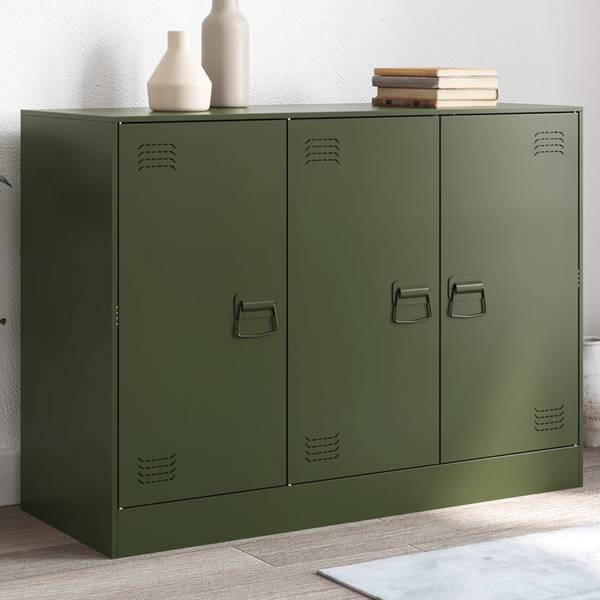 Sideboard 3033202 Grün - Stahl - 99 x 73 x 39 cm