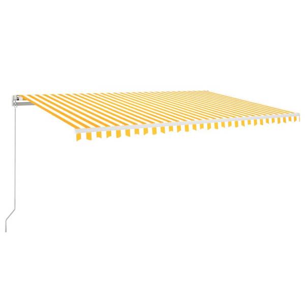 Uitschuifbare Luifel 3006539-2 geel - polyester - aluminium - 350 x 1 x 500 cm