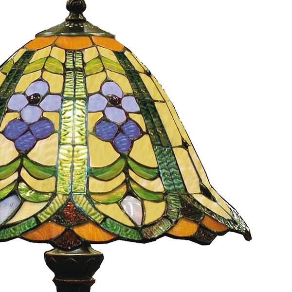 Tiffany Tischlampe Graciela Grün - Glas - 30 x 48 x 30 cm