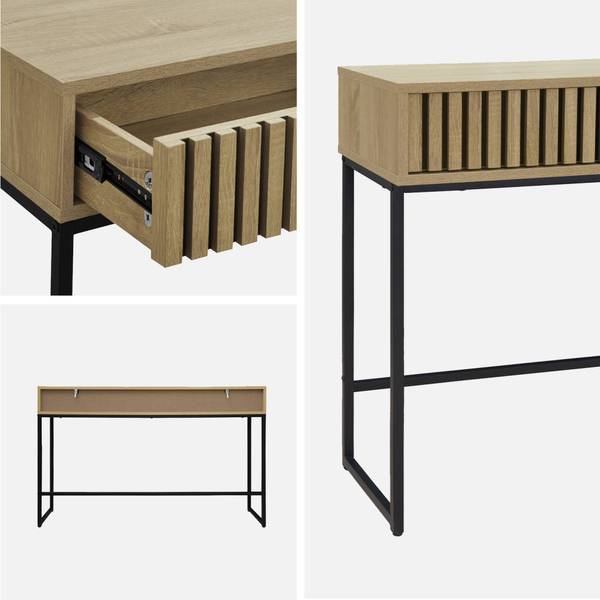Konsole Lisbonne Beige - Holz teilmassiv - 120 x 77 x 30 cm