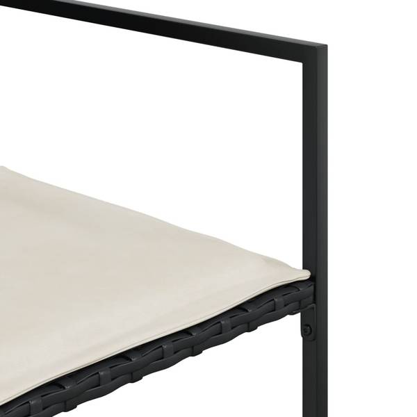 Chaise de jardin 4008581 (lot de 4) Noir - Acier - 50 x 81 x 51 cm