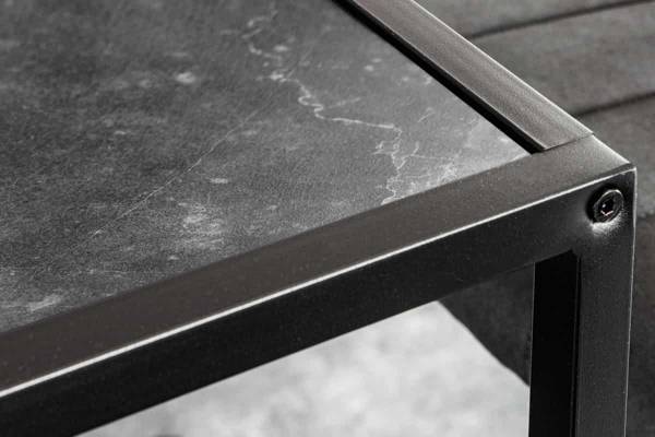 Bartisch SLIM LINE Schwarz - Holzwerkstoff - Metall - 120 x 105 x 60 cm
