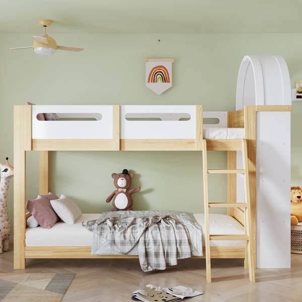 Stockbett K-1403 Braun - Holzwerkstoff - 121 x 170 x 228 cm