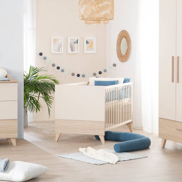 Babyzimmers-Set Sidney 2-teilig Beige - Holzwerkstoff