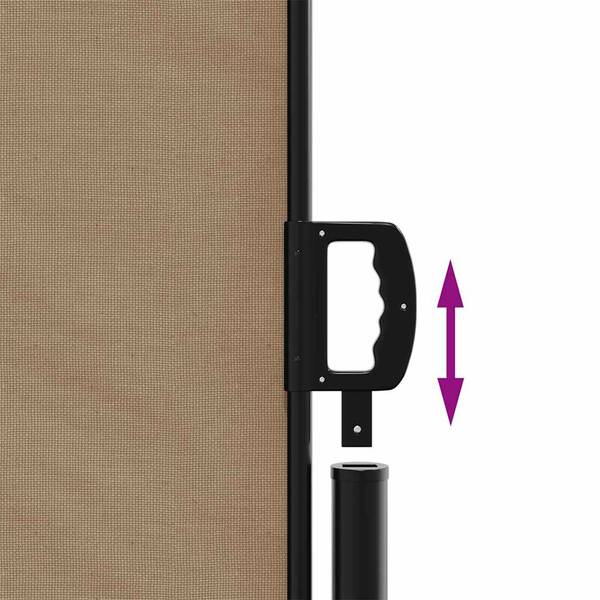 Seitenmarkise 3033851-3 Taupe - Höhe: 220 cm