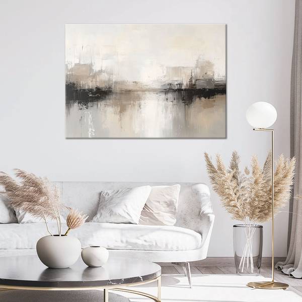 Canvas schilderij Mist 100 x 70 cm