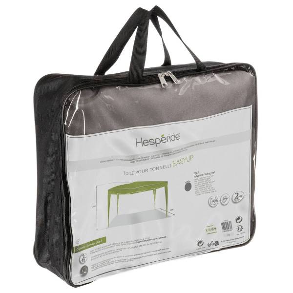 Toile de tonnelle EASY UP Gris - Textile - 1 x 296 x 296 cm