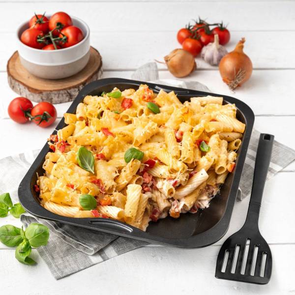 Lot de 2 plats fours Noir - Fer - 50 x 68 x 10 cm