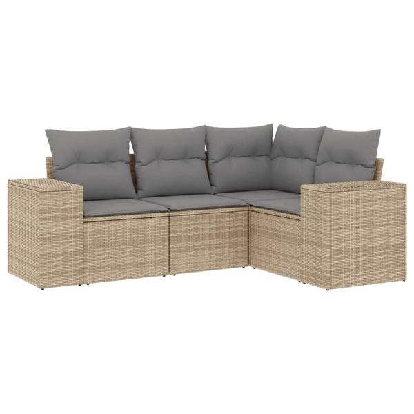 Garten-Lounge-Set 3035573-1 (4-teilig) Beige - Grau - Hellgrau