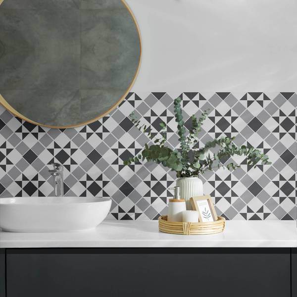 Klebepaneele Sterne Geo-Muster 100 x 50 cm