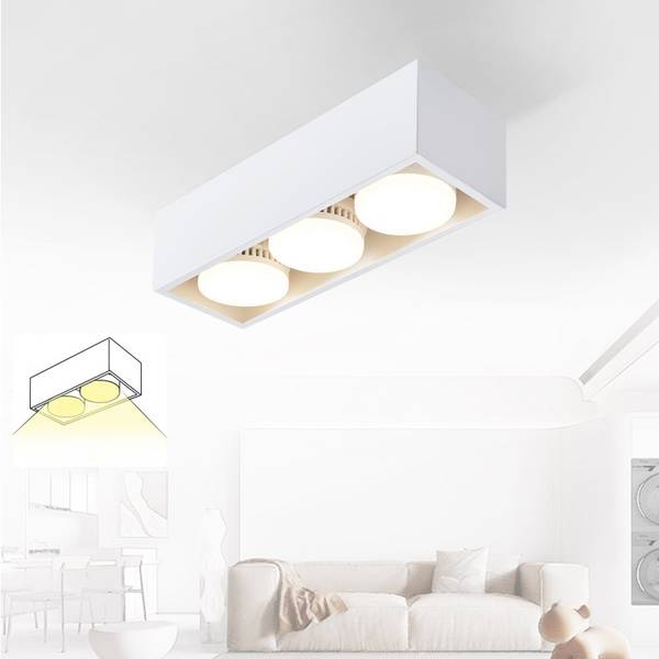 Led Plafondlamp Hoskins II 3-Flammig wit