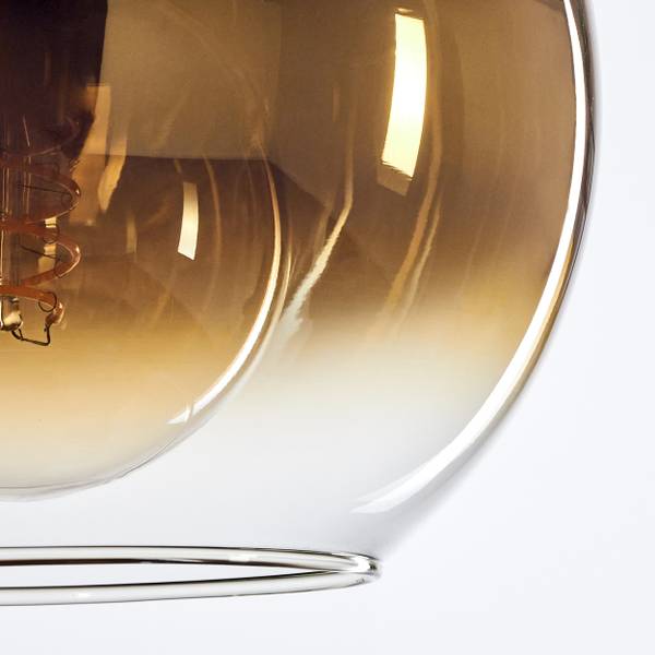 Deckenleuchte Cesaro Gold - Aluminium - Klarglas - 24 x 145 x 24 cm