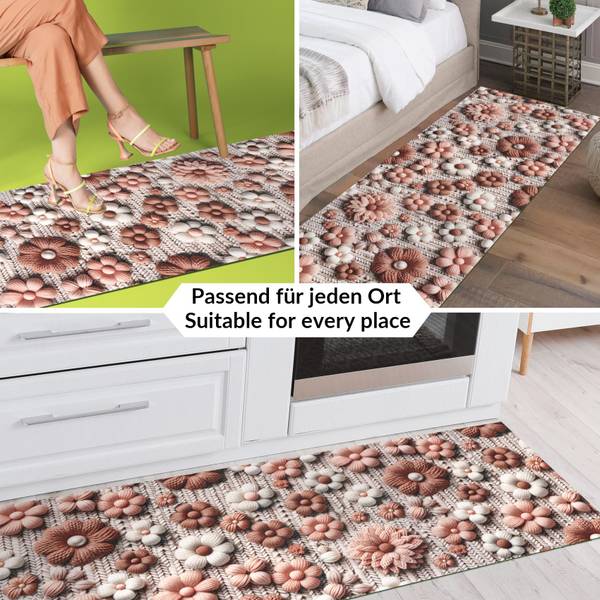 Küchenläufer Blumen Tiefe: 300 cm