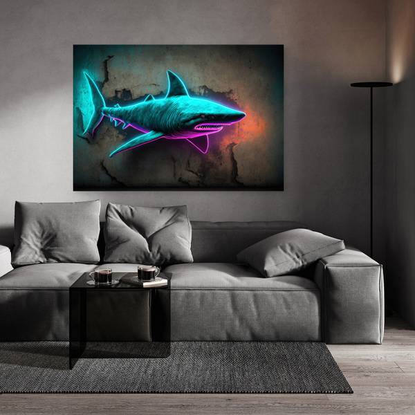 Canvas schilderij Neon 120 x 80 cm