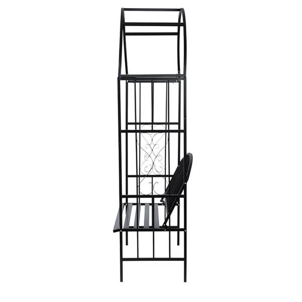 GartenRosenbogen M627375 Schwarz - Metall - 114 x 3 x 57 cm