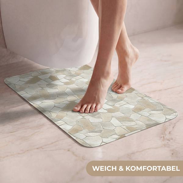 WC-TEPPICH Steine 40 x 60 cm