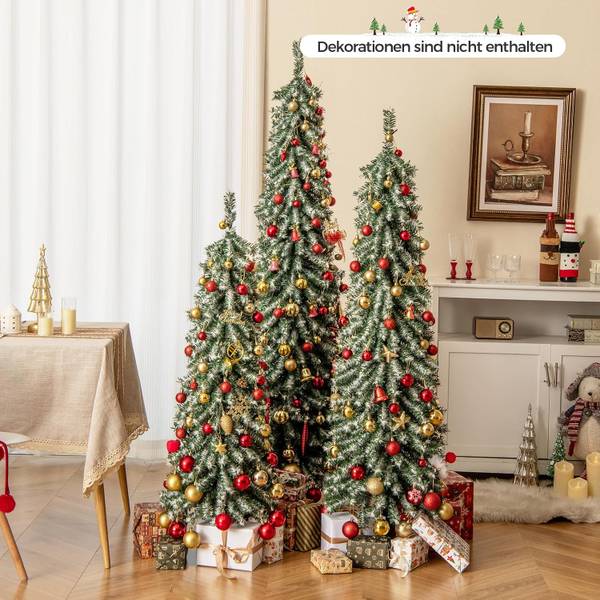 Weihnachtsbaum OY46968PQDE(3er Set) Grün - Kunststoff - 55 x 180 x 55 cm
