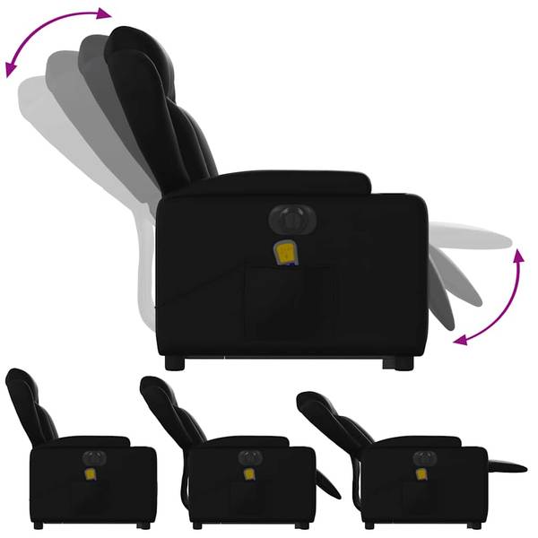 Fauteuil inclinable de massage 3032385-4 Noir