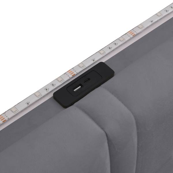 Kinderbett ｜K-250 Grau - Metall - 145 x 113 x 200 cm