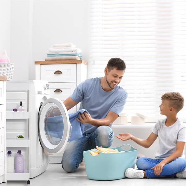 Nischenwagen mit 4 Ebenen Silber - Weiß - Metall - Kunststoff - 42 x 88 x 24 cm