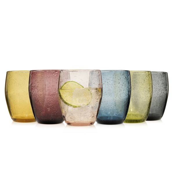 6-tlg. Trinkgläser Set London Glas - 27 x 12 x 34 cm