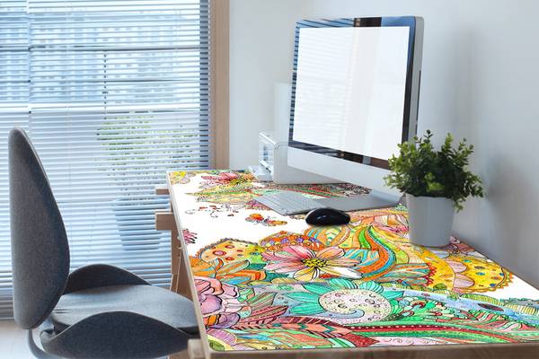 Bureau-onderlegger Origo groen - polyester-PVC - 100 x 50 x 1 cm