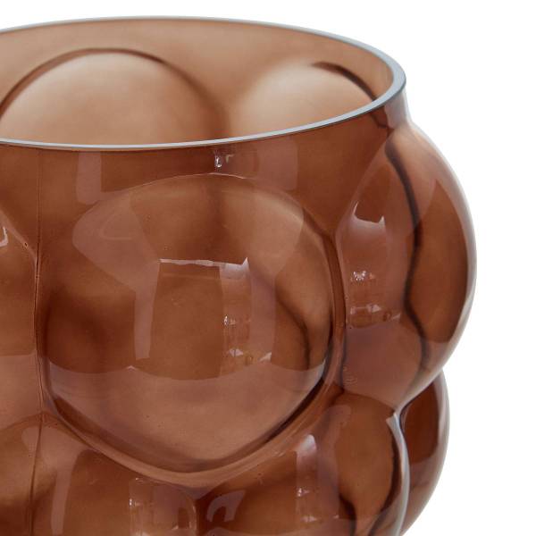 Vase EDIA Marron - Verre - 22 x 25 x 22 cm