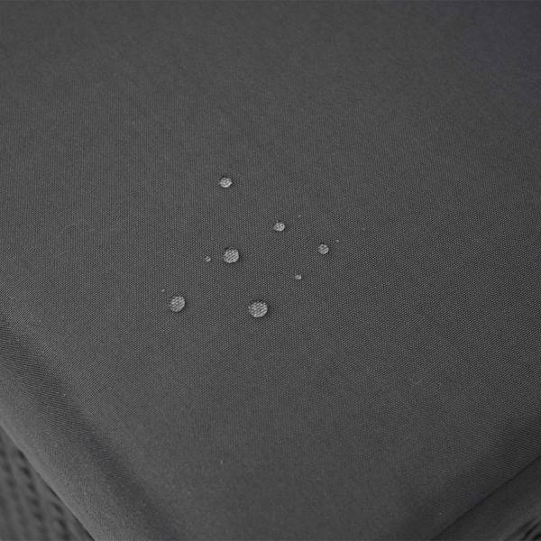 Garniture en polyrotin G16 (3 pcs) Gris - Polyester - Acier - Polyéthylène - 119 x 85 x 69 cm