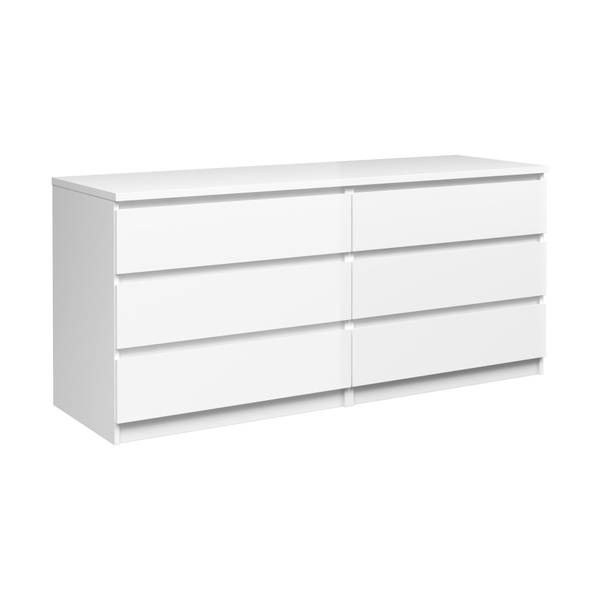 Kommode Giselle Weiß - Holzwerkstoff - 154 x 70 x 50 cm
