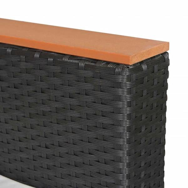 Gartenmöbel-Set 42997 (5-teilig) Schwarz - Polyester - Stahl - 60 x 39 x 95 cm