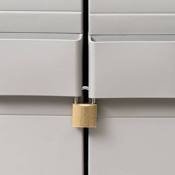 Armoire de jardin 295296-2 Gris - Polypropylène - 38 x 171 x 97 cm