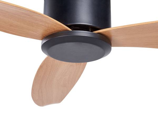 Ventilateur de plafond MALAD Noir - Marron - Métal - 114 x 23 x 114 cm