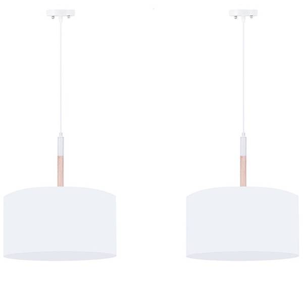Pendelleuchte PLISO 2-er Set Weiß