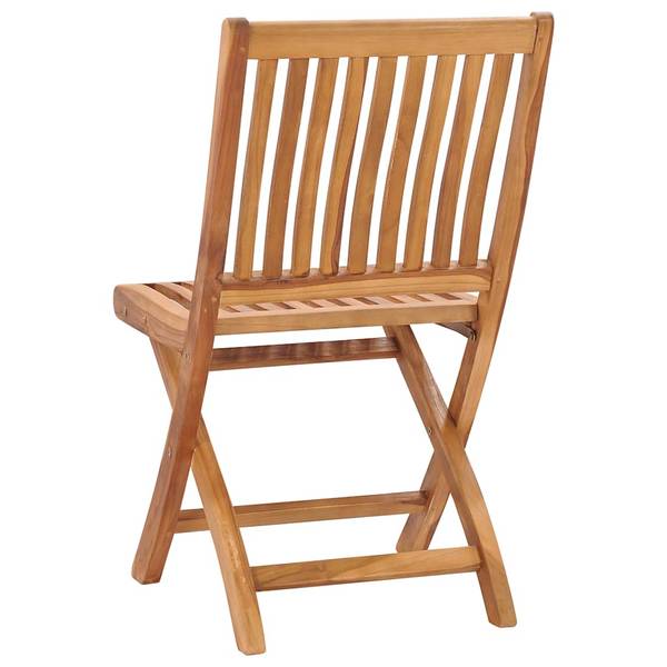 Gartenstuhl 3072804 4er Set Braun - Massivholz - 58 x 88 x 47 cm