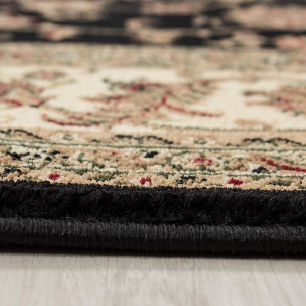 Tapis Oriental Bokara 3x5 Pieds - Noir Noué Main - Laine - Inde - Neuf