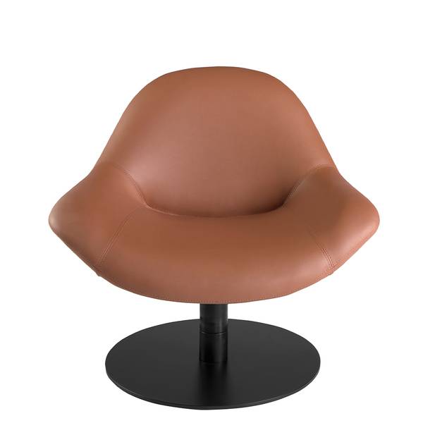 Drehbarer Sessel 5116 Braun - Kunstleder - Kunstharz - Vinyl - 86 x 79 x 83 cm