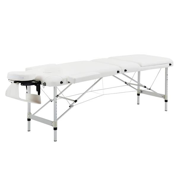 Massageliege 700-039WT Weiß - Kunststoff - 81 x 84 x 215 cm