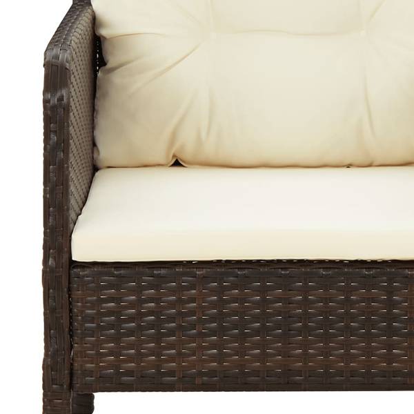 Garten Lounge Set 3029167 (5-teilig) Braun - Weiß