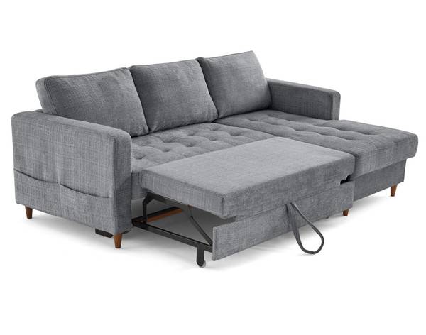 Canapé d'Angle Convertible ANNA Gris