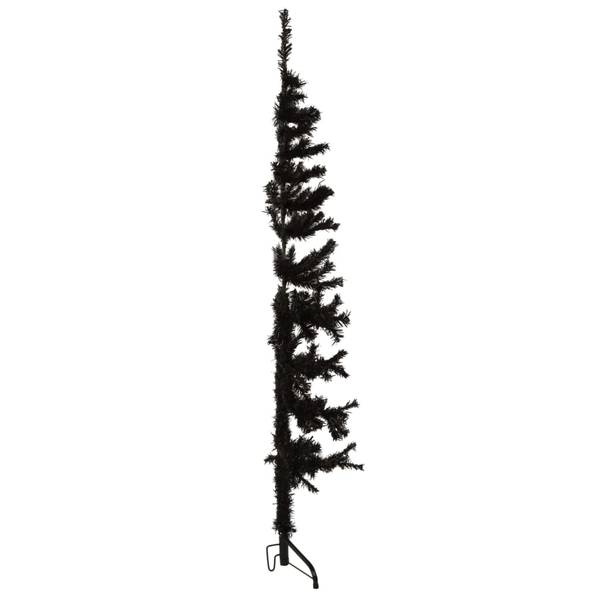 Demi-sapin de Noël artificiel 3013738 Noir - 40 x 120 x 1 cm