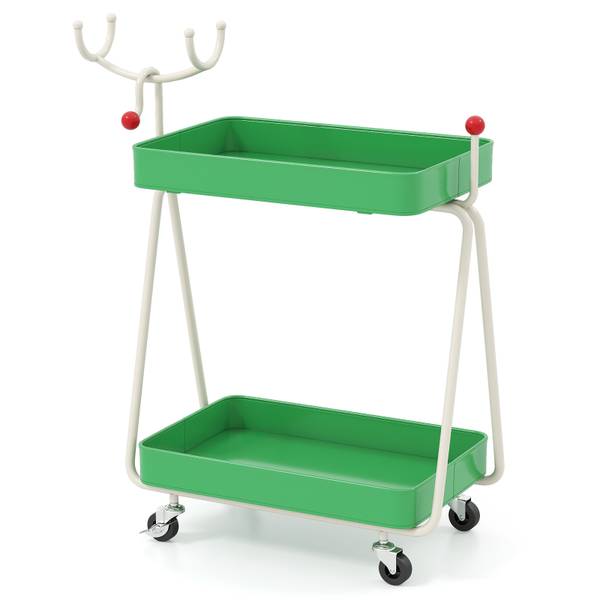 Servierwagen OY47360 Grün - Metall - 29 x 67 x 56 cm