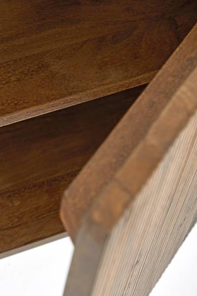 Schrank BITIKA Braun - Massivholz - 100 x 80 x 40 cm