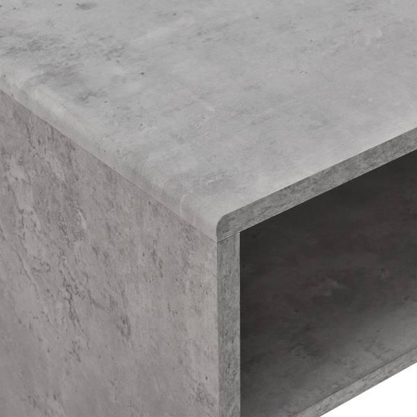 Table Basse de Salon Trier Gris - Bois manufacturé - 40 x 40 x 100 cm