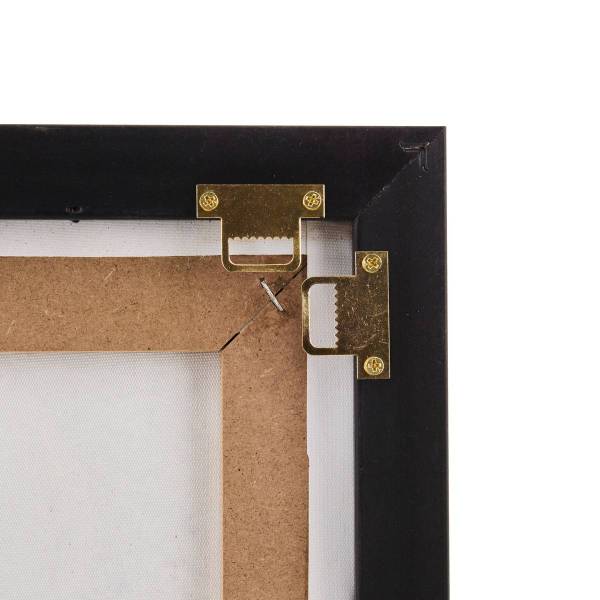 Reliefleinwand JILANI Braun - Holzwerkstoff - 3 x 90 x 60 cm
