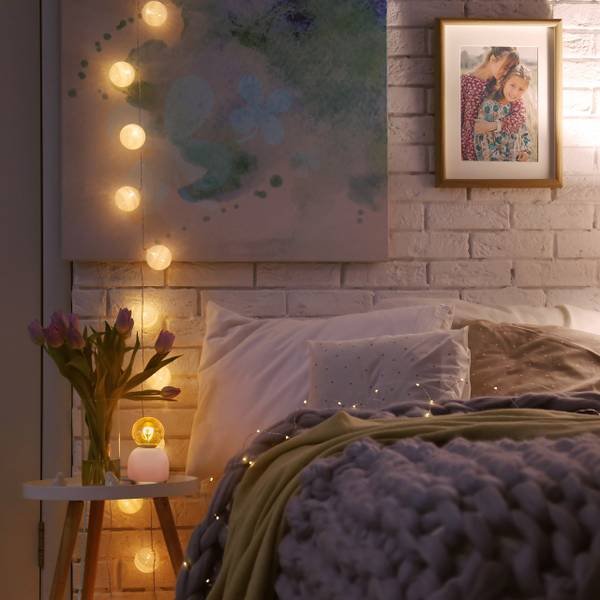 Dekoleuchte aus Beton Gold - Grün - Eisen - Beton - 9 x 9 x 9 cm