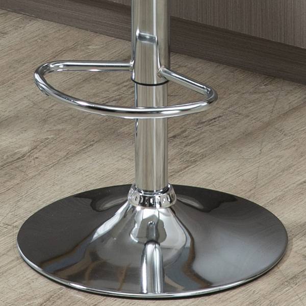 Barhocker 835-P156 Weiß - Kunstleder - 42 x 104 x 41 cm